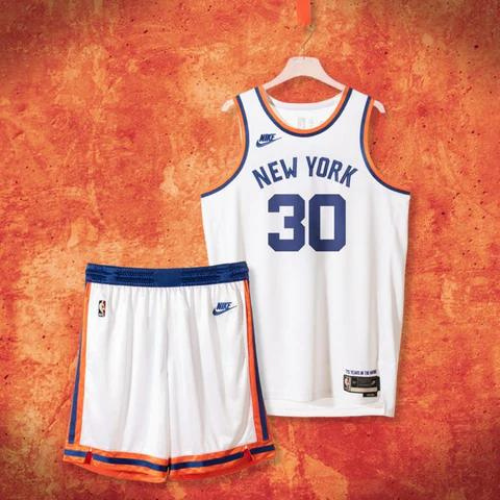 KIT NBA REGATA + SHORTS NEW YORK KNICKS BRANCA CITY EDITION 2021/22