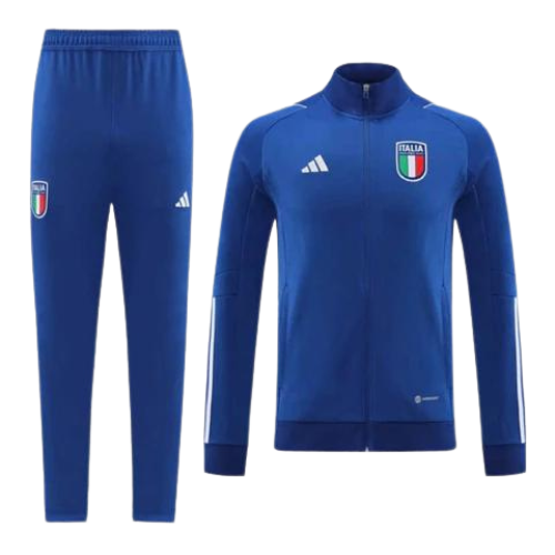 CONJUNTO TREINO ITALIA JAQUETA+CALÇA - AZUL 2024/25