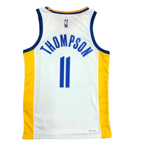 REGATA NBA GOLDEN STATE WARRIORS BRANCA EDIÇÃO 75 ANOS KLAY THOMPSON