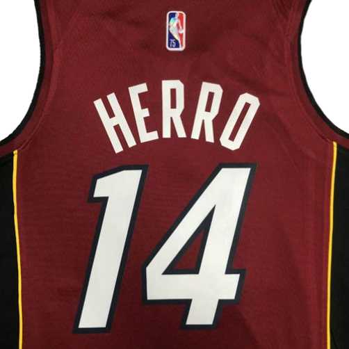 REGATA NBA MIAMI HEAT STATEMENT EDIÇÃO 75 ANOS TYLER HERRO VERMELHA