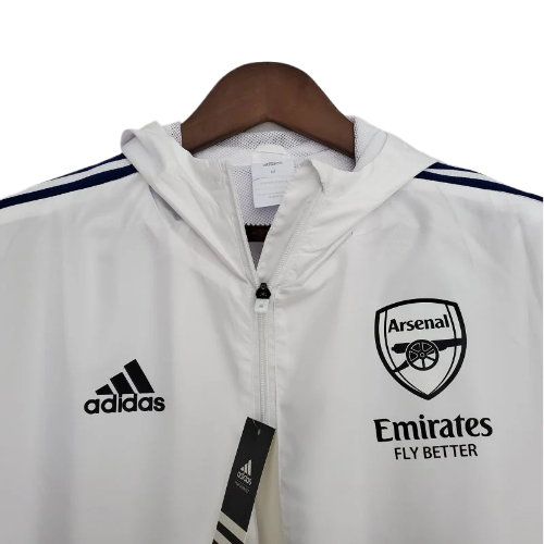 JAQUETA CORTA VENTO ARSENAL BRANCO E PRETO