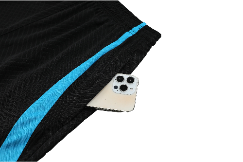 CONJUNTO TREINO INTER DE MILÃO CAMISA+SHORT - PRETO/AZUL CLARO 2023/24