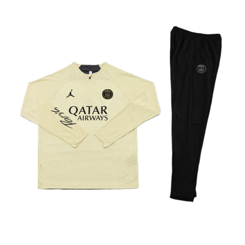 CONJUNTO TREINO PSG JAQUETA+CALÇA - BEGE 2021/22