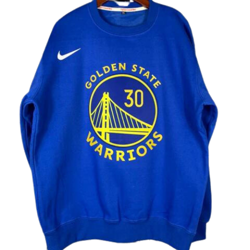 MOLETOM AZUL NBA MANGA LONGA GOLDEN STATE WARRIORS 2021/22