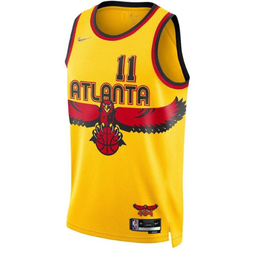 REGATA NBA ATLANTA HAWKS NIKE “CITY EDITION” AMARELA 2021/22