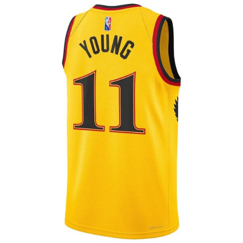 REGATA NBA ATLANTA HAWKS NIKE “CITY EDITION” AMARELA 2021/22
