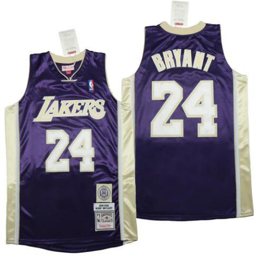 REGATA NBA VERSÃO RETRÔ ROUXA K.BRYANT N.24 LOS ANGELES LAKERS MAMBA HALL OF FAME