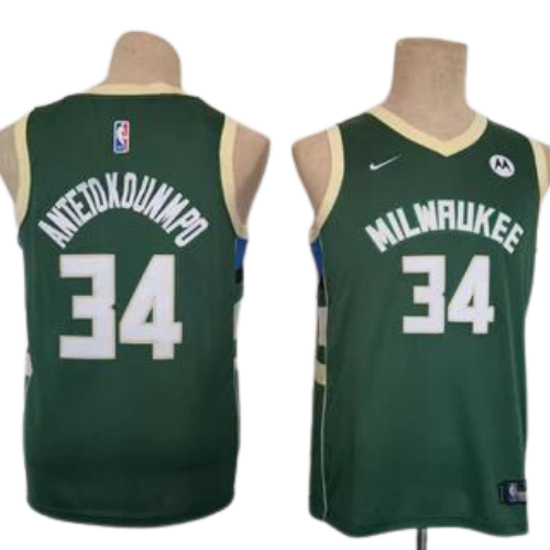 REGATA VERDE NBA MILWAUKEE BUCKS