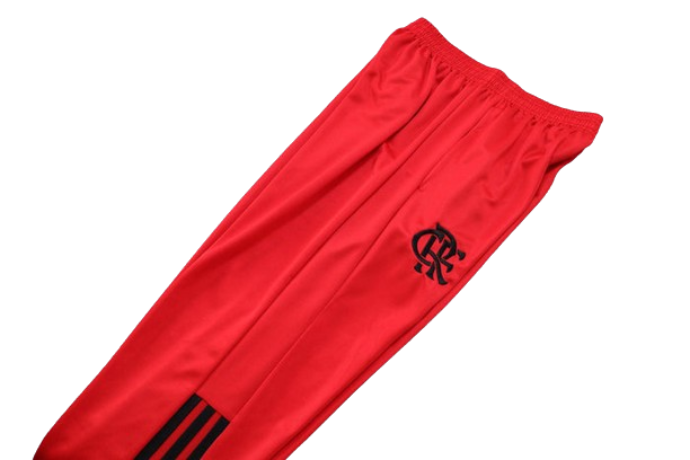 CONJUNTO TREINO FLAMENGO COM ZIP JAQUETA+CALÇA - VERMELHO 2023/24