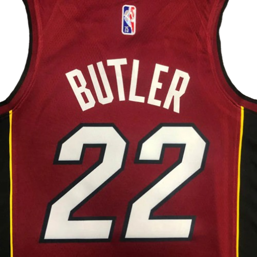 REGATA NBA MIAMI HEAT STATEMENT EDIÇÃO 75 ANOS JIMMY BUTLER VERMELHA