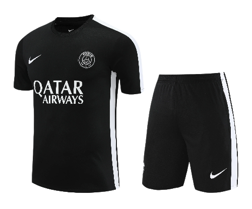 CONJUNTO TREINO PSG CAMISA+SHORT - PRETO 2023/24
