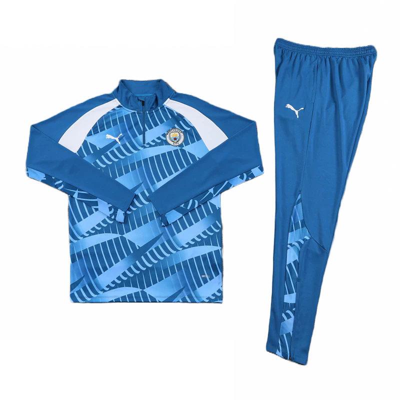 CONJUNTO TREINO MANCHESTER CITY JAQUETA+CALÇA - CELESTE 2022/23