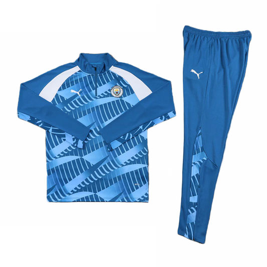CONJUNTO TREINO MANCHESTER CITY JAQUETA+CALÇA - CELESTE 2022/23