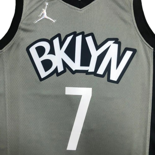 REGATA NBA BROOKLYN NETS EDIÇÃO 75 ANOS 21/22 KEVIN DURANT CINZA