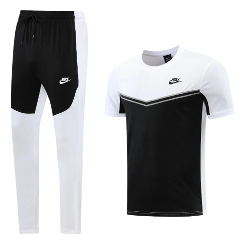 KIT CAMISA E CALÇA NIKE BRANCO E PRETO