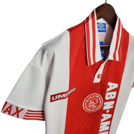 CAMISA AJAX RETRÔ 1997/1998 VERMELHA E BRANCA