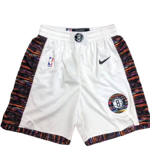 SHORTS NBA BRANCOS-VERMELHOS BROOKLYN NETS 2021/22
