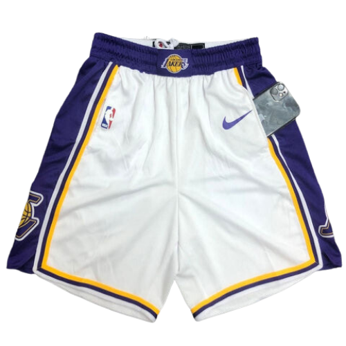 SHORTS NBA BRANCOS-ROUXO LAKERS 2021/22