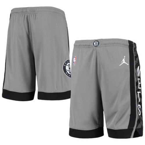 SHORTS NBA BROOKLYN NETS CINZA 2019/20