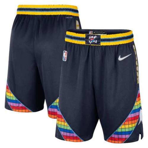 SHORTS NBA DENVER NUGGETS MULTICOLOR CITY EDITION 2021/22