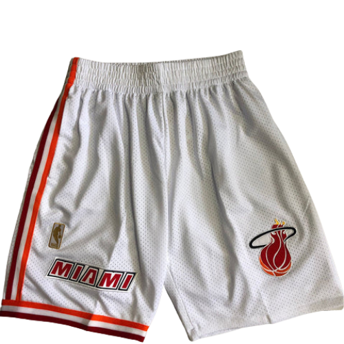 SHORTS NBA MIAMI HEAT BRANCOS 2021/22