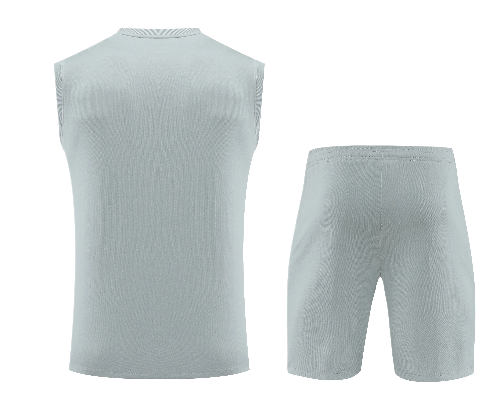 CONJUNTO TREINO PSG REGATA+SHORT - CINZA 2023/24