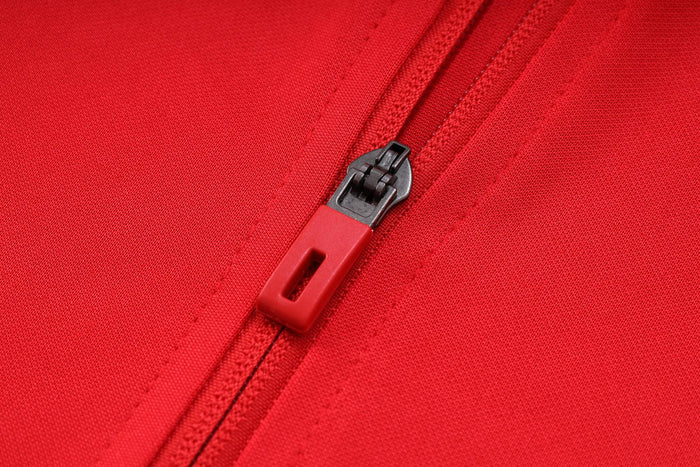 CONJUNTO TREINO FLAMENGO COM ZIP JAQUETA+CALÇA - VERMELHO 2023/24