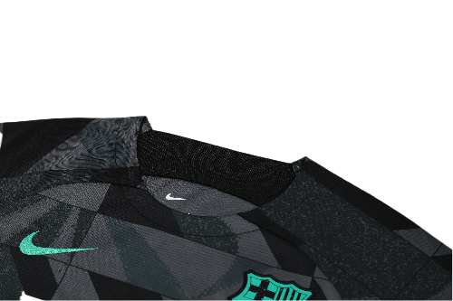 CONJUNTO TREINO BARCELONA CAMISA+SHORT - PRETO MILITAR 2022/23