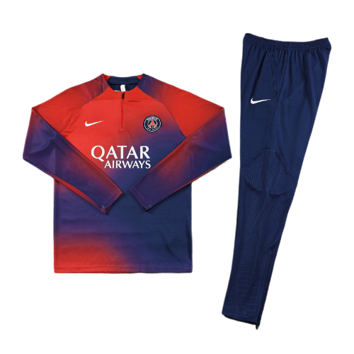 CONJUNTO TREINO PSG JAQUETA+CALÇA - VERMELHO/ROXO 2021/22