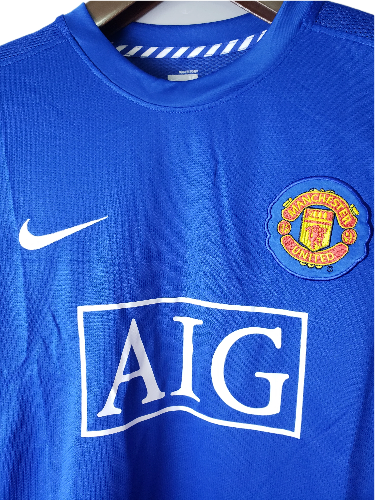 CAMISA MANGA LONGA RETRO MANCHESTER UNITED 07/08 - AZUL