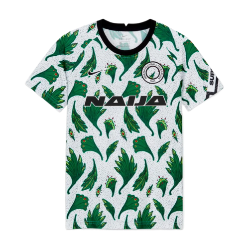 CAMISA PRÉ-JOGO SELEÇÃO NIGÉRIA 2020/21 - BRANCO