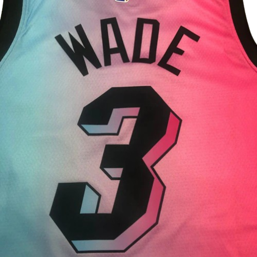 REGATA NBA MIAMI HEAT CITY EDITION 20/21 DWAYNE WADE ROSA E AZUL