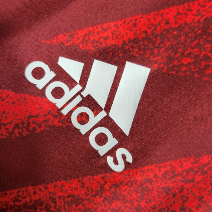 JAQUETA CORTA VENTO FLAMENGO VERMELHO DEGRADE - 23/24