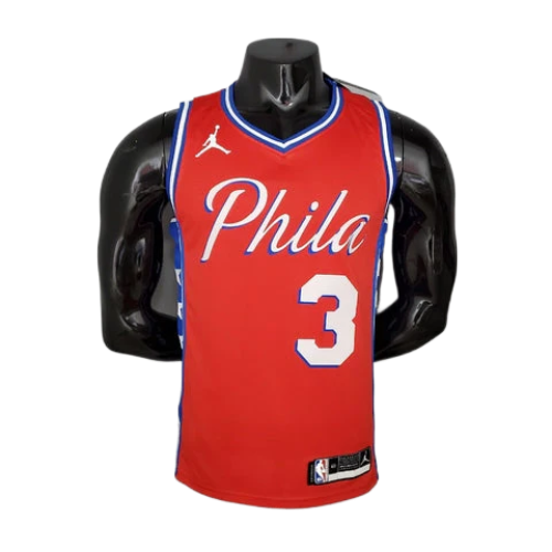 REGATA PHILADELPHIA 76ERS MASCULINA - VERMELHA