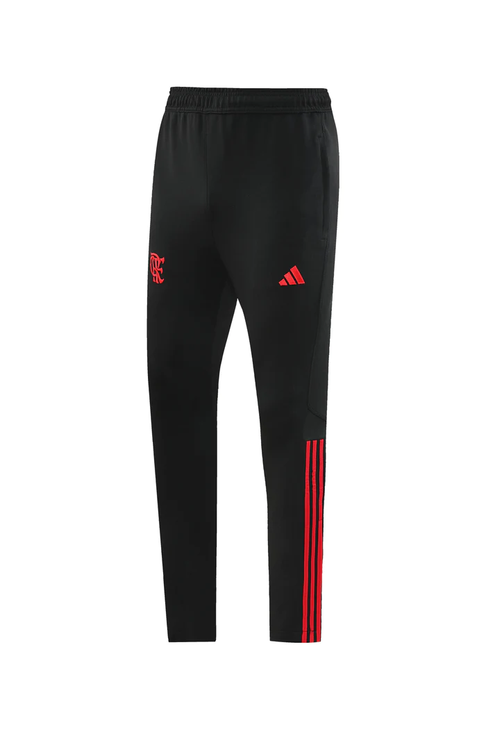 CONJUNTO TREINO FLAMENGO JAQUETA+CALÇA - VERMELHO/PRETO 2023/24