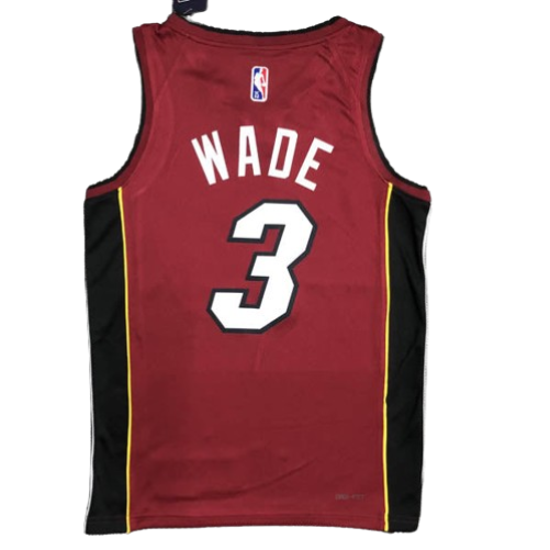 REGATA NBA MIAMI HEAT STATEMENT EDIÇÃO 75 ANOS DWAYNE WADE VERMELHA