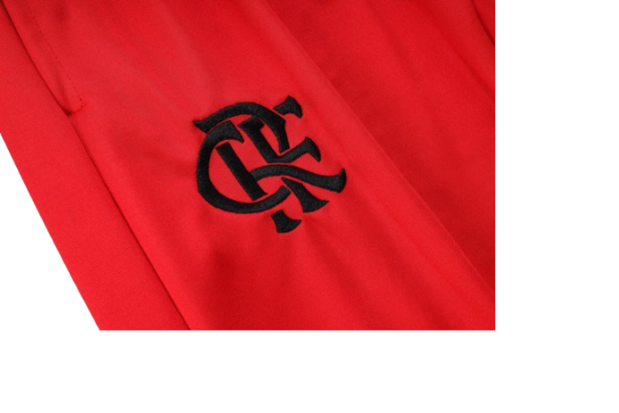 CONJUNTO TREINO FLAMENGO JAQUETA+CALÇA - BRANCO 2023/24