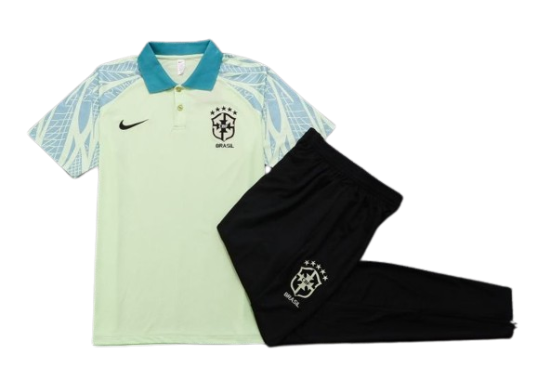 CONJUNTO BRASIL POLO+CALÇA - VERDE/PRETO 2023/24