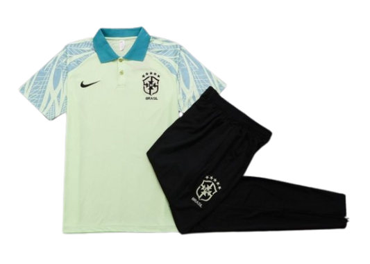 CONJUNTO BRASIL POLO+CALÇA - VERDE/PRETO 2023/24