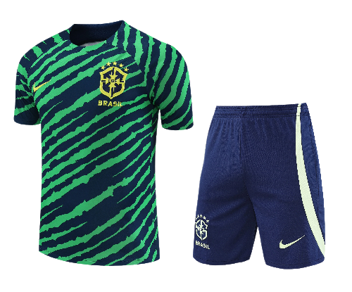 CONJUNTO TREINO BRASIL CAMISA+SHORT - VERDE GARRA 2023/24