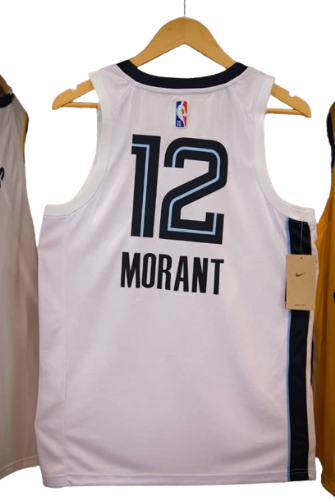 REGATA NBA MEMPHIS GRIZZLIES ASSOCIATION EDIÇÃO 75 ANOS JA MORANT BRANCA