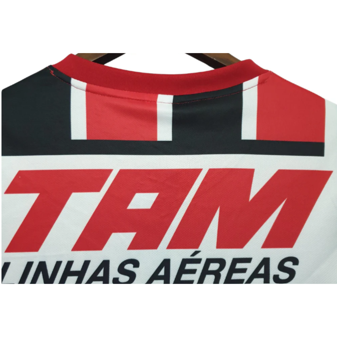 CAMISA SÃO PAULO RETRO 1993 VERMELHA E PRETA