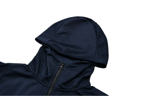 CONJUNTO TREINO COM CAPUZ PSG JAQUETA+CALÇA - AZUL ESCURO 2021/22