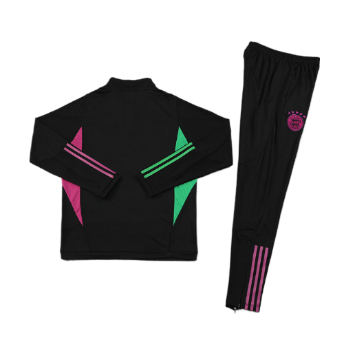 CONJUNTO TREINO BAYERN DE MUNIQUE JAQUETA+CALÇA PRETO 23/24