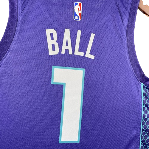 REGATA NBA CHARLOTTE HORNETS STATEMENT EDITION LAMELO BALL ROXA