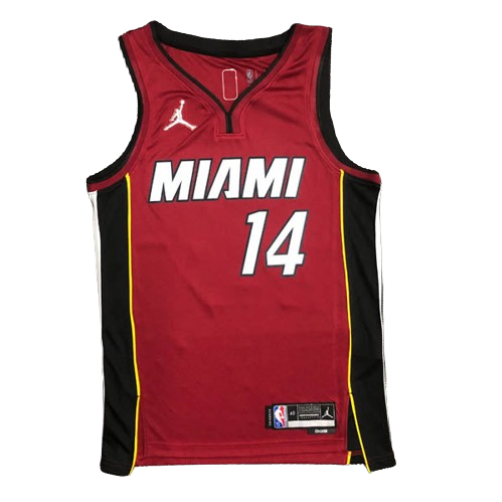 REGATA NBA MIAMI HEAT STATEMENT EDIÇÃO 75 ANOS TYLER HERRO VERMELHA