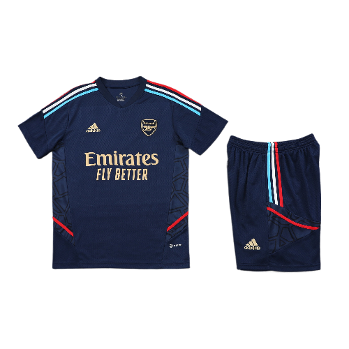 CONJUNTO TREINO ARSENAL CAMISA+SHORT - AZUL 2023/24