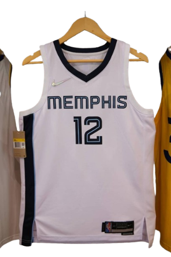 REGATA NBA MEMPHIS GRIZZLIES ASSOCIATION EDIÇÃO 75 ANOS JA MORANT BRANCA