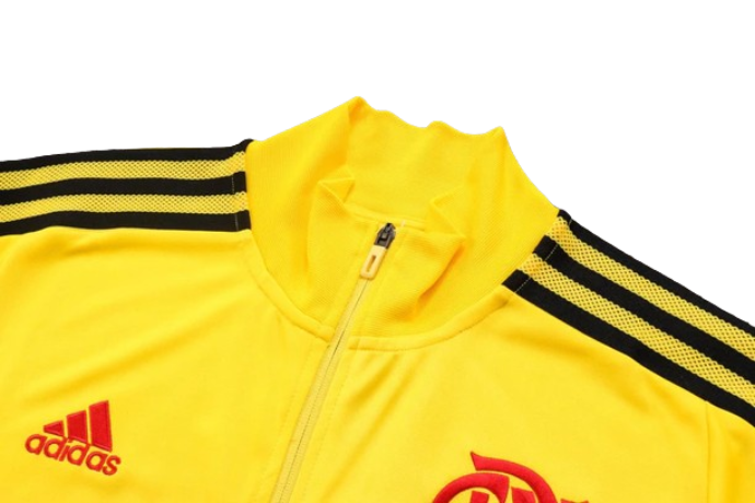 CONJUNTO TREINO FLAMENGO JAQUETA+CALÇA - AMARELO 2022/23