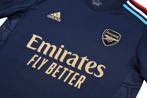 CONJUNTO TREINO ARSENAL CAMISA+SHORT - AZUL 2023/24